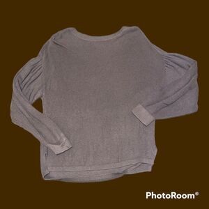 BP Sweet Puffy Balloon Shoulder High Neck Sweater